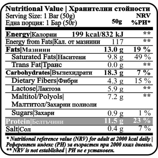 Brownie KETO Protein Bar (Salty Caramel) - 50g